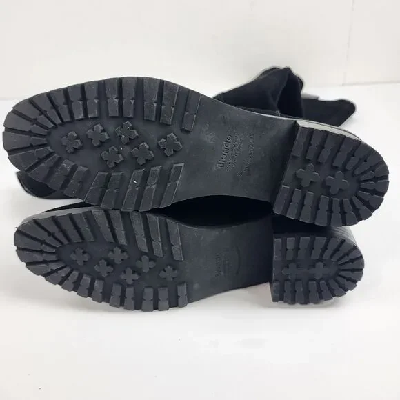 Blondo Starla Waterproof Black Suede Over-The-Knee Boots Women's Size 6.5M - Picture 15 of 16